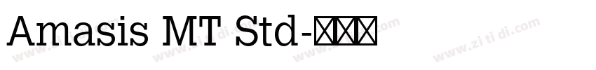 Amasis MT Std字体转换